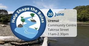 Urenui - come and chat with us about freshwater changes