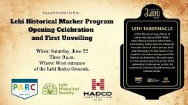 Unveiling of the Lehi Round-Up Rodeo Historical Marker