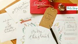 Preston Christmas Calligraphy Workshop at Barton Grange Garden Centre