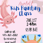 Kids Painting Class- Axolotl