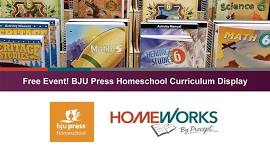 Manassas BJU Press Homeschool Curriculum Display