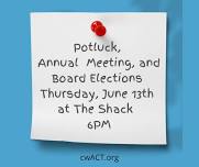 cwACT Annual Meeting and Potluck