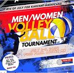 4th of July for Karenni-Americans Men and Women volleyball