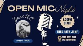 Open Mic Night at The Star! Hosted by Harry Hook