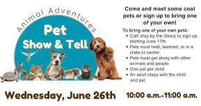 Pet Show & Tell