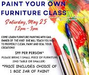 PAINT YOUR OWN FURNITURE CLASS WITH GAIL FROM THE HIVE