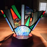 ORGANIC STAINED GLASS FAN LAMPS