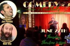 Comedy & Cocktails with nationally touring comedians Joe Pontillo & Matt Vita on Thursday, June 27th