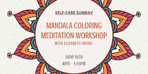 A MANDALA MEDITATION: COLOR A SACRED CIRCLE