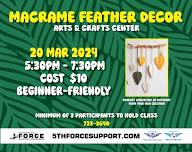 Macramé Feather Wall Hanging