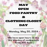 May's Open Food Pantry & Clothing Closet Day