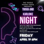 Trivia and Karlioke Party!!!!!!