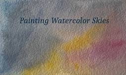 Watercolor sky painting