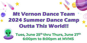 Mt Vernon Dance Team - 2024 Summer Dance Camp