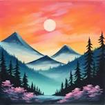 *3 SPOTS LEFT*Paint Blue Mountains at The Boring Winery & Tap Room 6pm