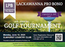 Lackawanna Pro Bono’s 18th Annual Golf Tournament