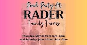 Porch Party Shopping Event