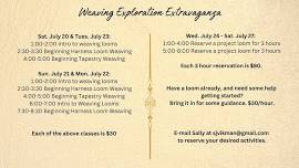 Weaving Exploration Extravaganza