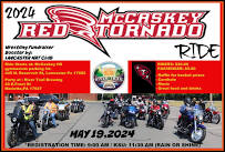 Meet to ride to the”Red Tornado Ride”