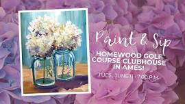 Paint & Sip at Homewood Golf Course Clubhouse in Ames!