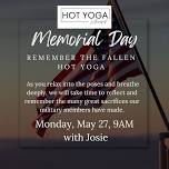 Memorial Day: Remember The Fallen (Hot Yoga)