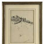 E.T. Hurley (Ohio, 1869-1950) Framed Drawing