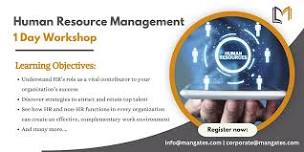 Human Resource Management 1 Day Workshop in Quincy, MA on June 20th, 2024