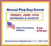 FLAG DAY CEREMONY & DINNER