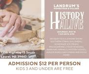 History Alive at Landrum\'s Homestead & Village