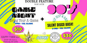 Double Play: Game Night & Silent Disco Bash