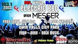 MESSER Red, White and Blue Electric BBQ