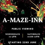 Public Viewing of the A-MAZE-INK art maze