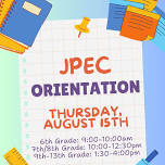 JPEC Orientation 2024!