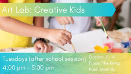 Art Lab: Creative Kids (Grades K-4) Afterschool