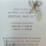 Mother’s Day High Tea