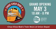 Choo Choo Bob's Grand Opening Weekend at Union Depot