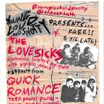 Lovesicks + Quick Romance play Young, Loud & Snotty on Sat 1st June at Royal Oak, Bath