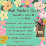 Spring Wall Pocket Craft with Kim Smith