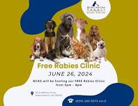 BCAS June Free Rabies Clinic