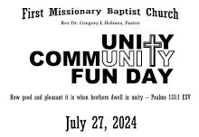 Community Fun Day - Unity In Community