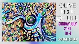 OLIVE TREE OF LIFE - Painting Workshop - Sunday July 21, 10-4