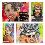 Altered Faces Art Journal Pages