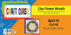 Offutt Craft Class - Clay Flower Wreath