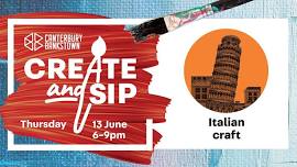 Create and Sip: A Cultural Experience - Italian craft