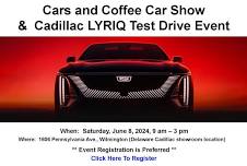 Cars and Coffee Car Show & Cadillac LYRIQ Test Drive Event