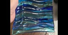 Fused glass wave plate