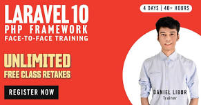 Laravel 10 PHP Framework Face-to-Face Training (PAID EVENT)