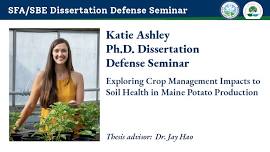 SBE/SFA  Ph.D. Dissertation Defense: Katie Ashley