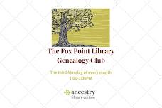 The Fox Point Library Genealogy Club