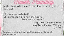 Historic Crafting: Flower Pounding